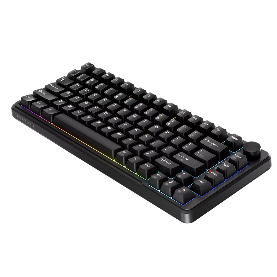 Tecware Ghost 75 Wireless Mechanical Keyboard Linear Switch - Black